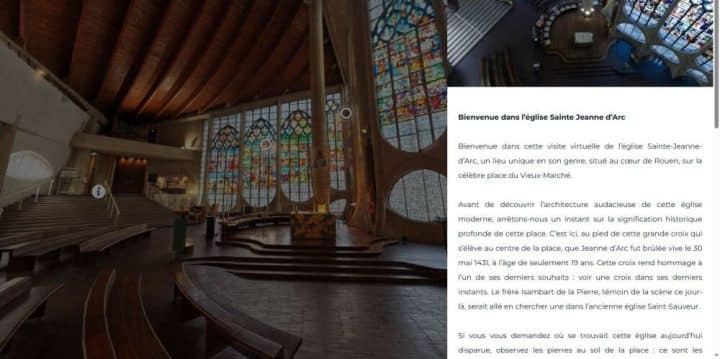 , la société Juumo lance une série de visites virtuelles des églises rouennaises